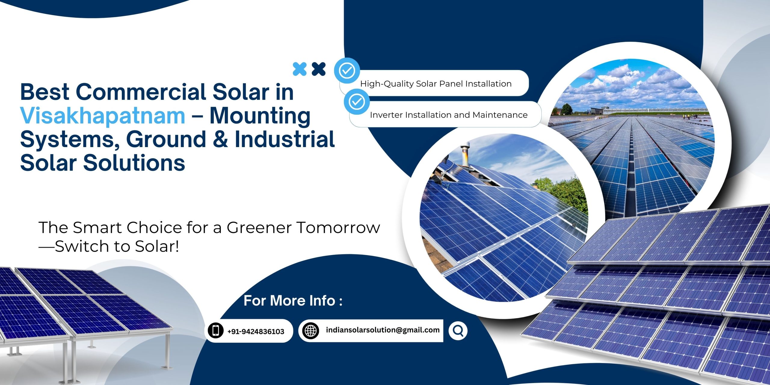 Best Commercial Solar in Visakhapatnam – Mounting Systems, Ground & Industrial Solar Solutions