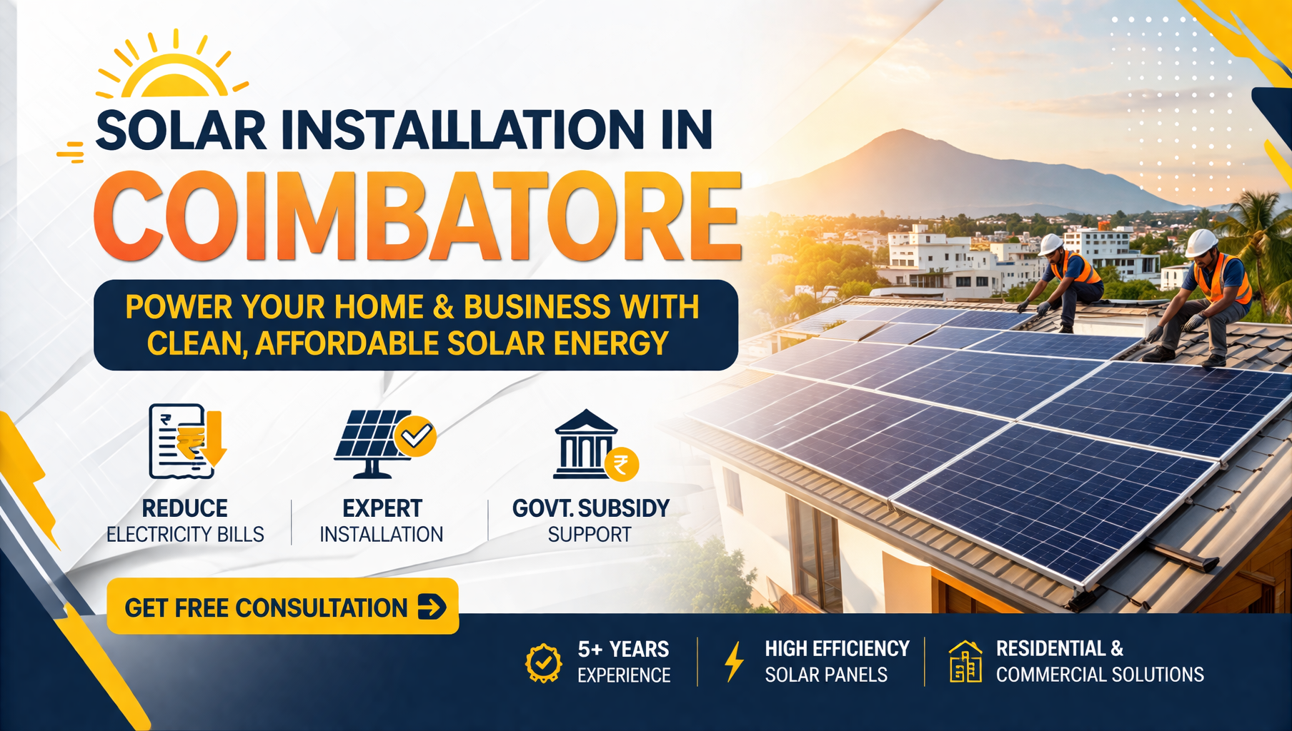 Solar Installation in Coimbatore – Complete Guide by Indian Solar Solution