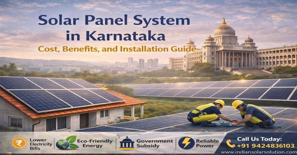 solar panel installation in Karnataka rooftop system