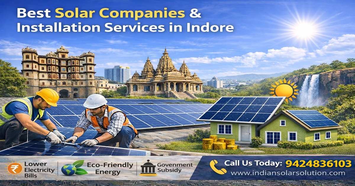 इंदौर में सोलर कंपनियां: बेस्ट सोलर इंस्टॉलेशन सर्विसेस और गाइड | solar companies in Indore