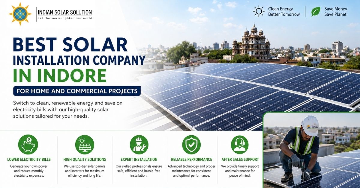 Best Solar Installation Company in Indore for Home and Commercial Projects