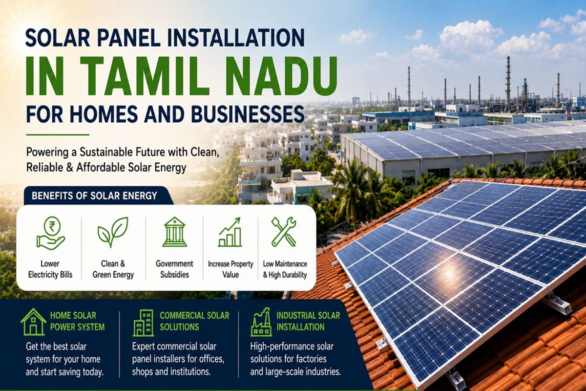 Solar Panel Installation in Tamil Nadu for Homes and Businesses